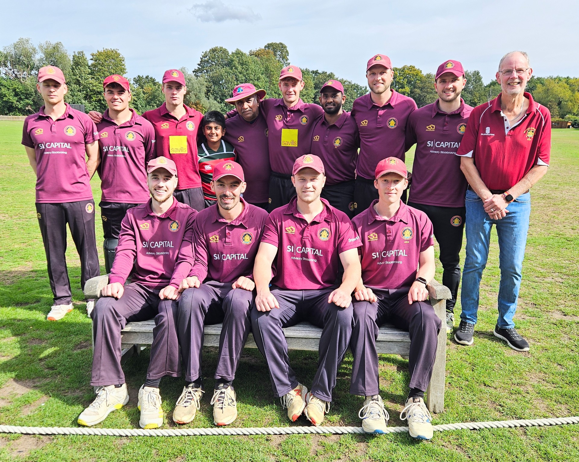 Guildford celebrate winning Division 1 and returning to the Surrey Premier League