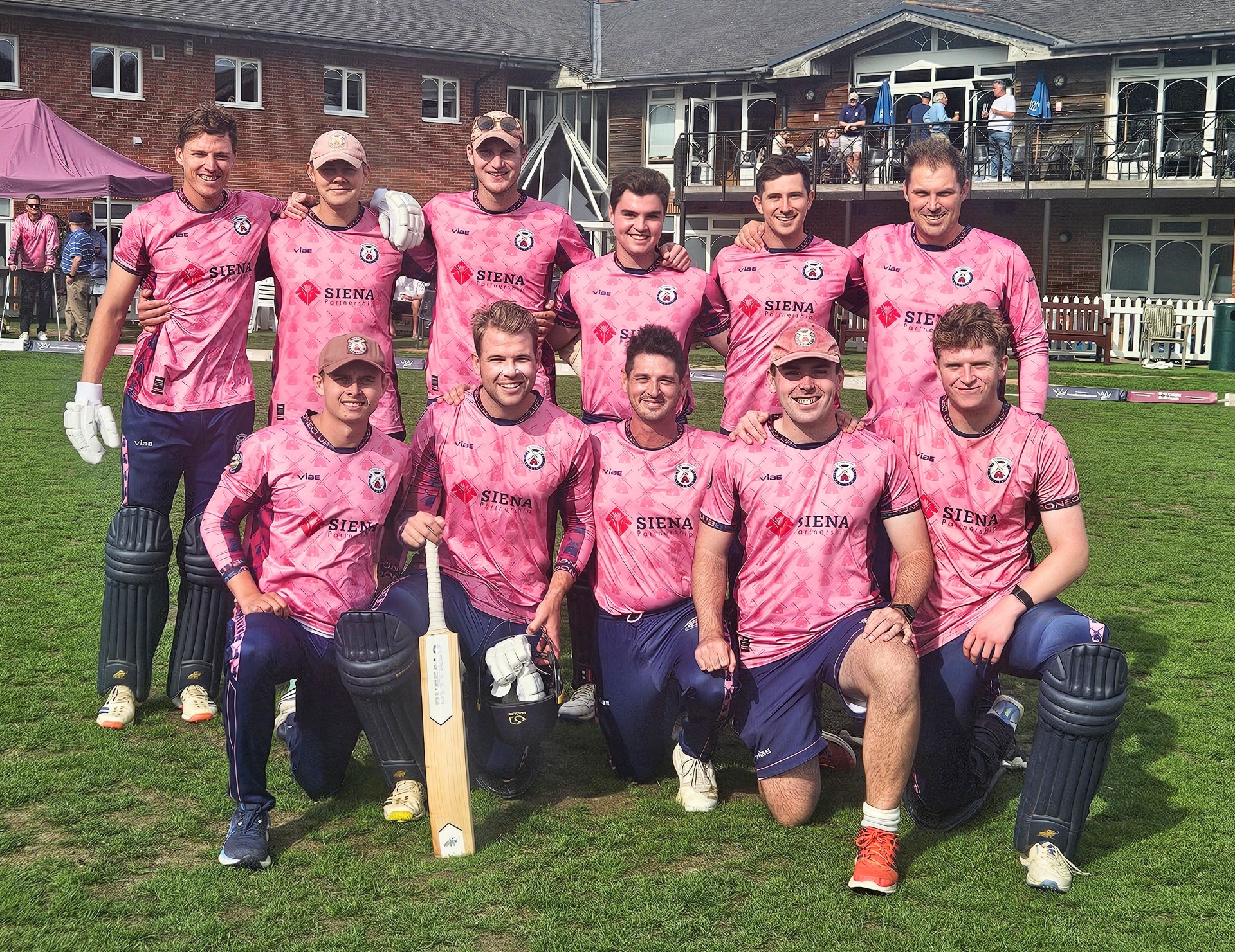 Wimbledon celebrate winning the Surrey Championship