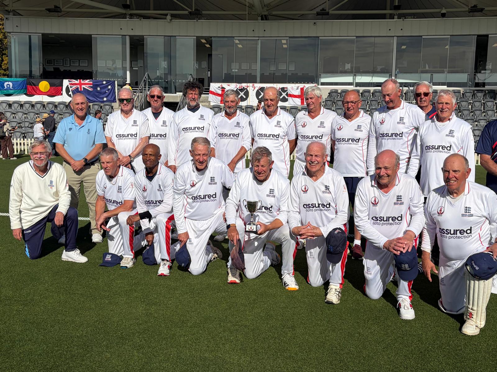 Ashford CC’s Chris Evans Stars for England Over‑70s in Silver Ashes and World Cup Glory